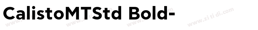 CalistoMTStd Bold字体转换